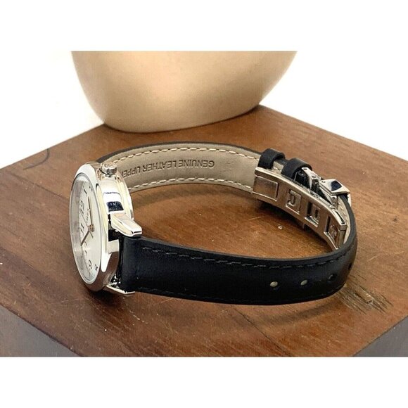 Timex Women's Watch TW2V69100 Indiglo Quartz White Dial Black Leather Ba… - Picture 9 of 14